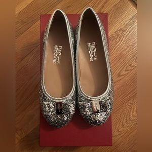 Little girl Salvatore Ferragamo shoes